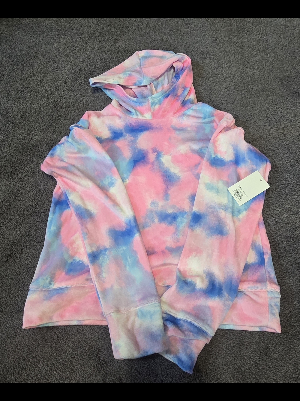 Kohl's Multicolor Tie-Dye Hoodie - Pink Blue Purple